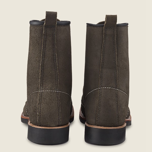 Red Wing Heritage Boots Dark Grey - Red Wing Womens Silversmith - Short Acampo Leather - YSKLQ-5632